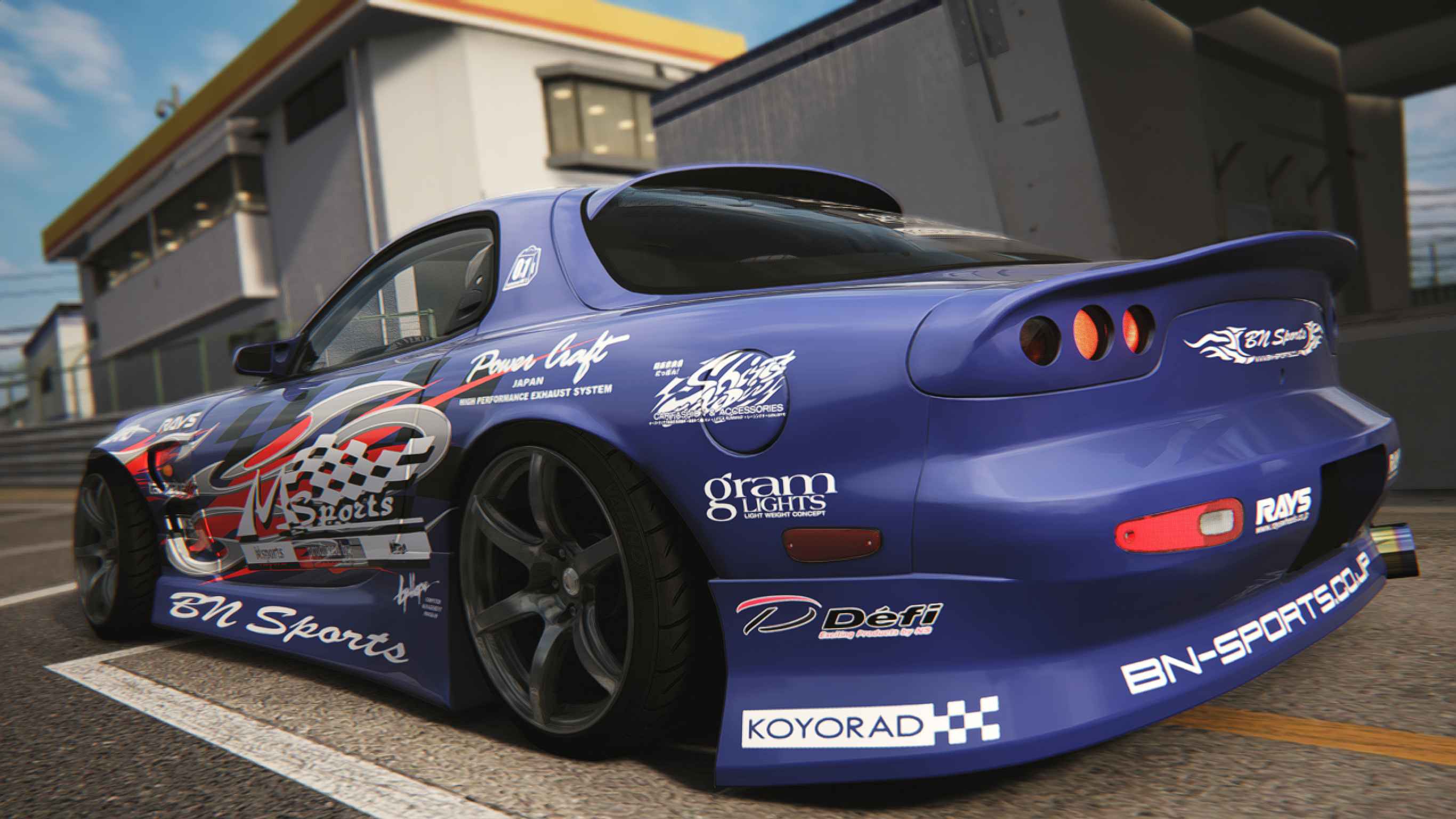 Early D1SL-ish livery for the DWG Mazda RX-7 FD3S BN 