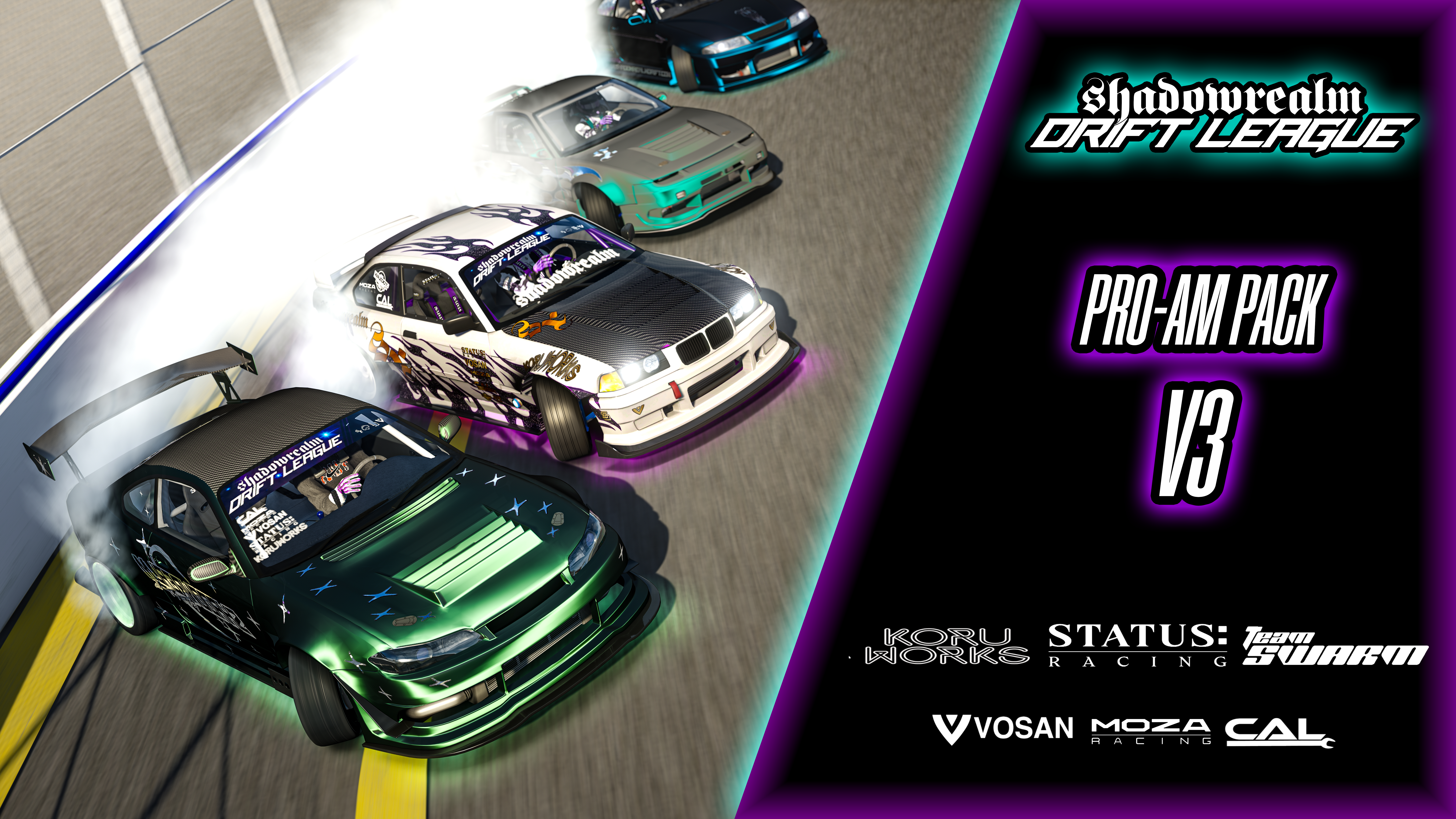 Shadowrealm SRDL Pro Am V3 Car Pack