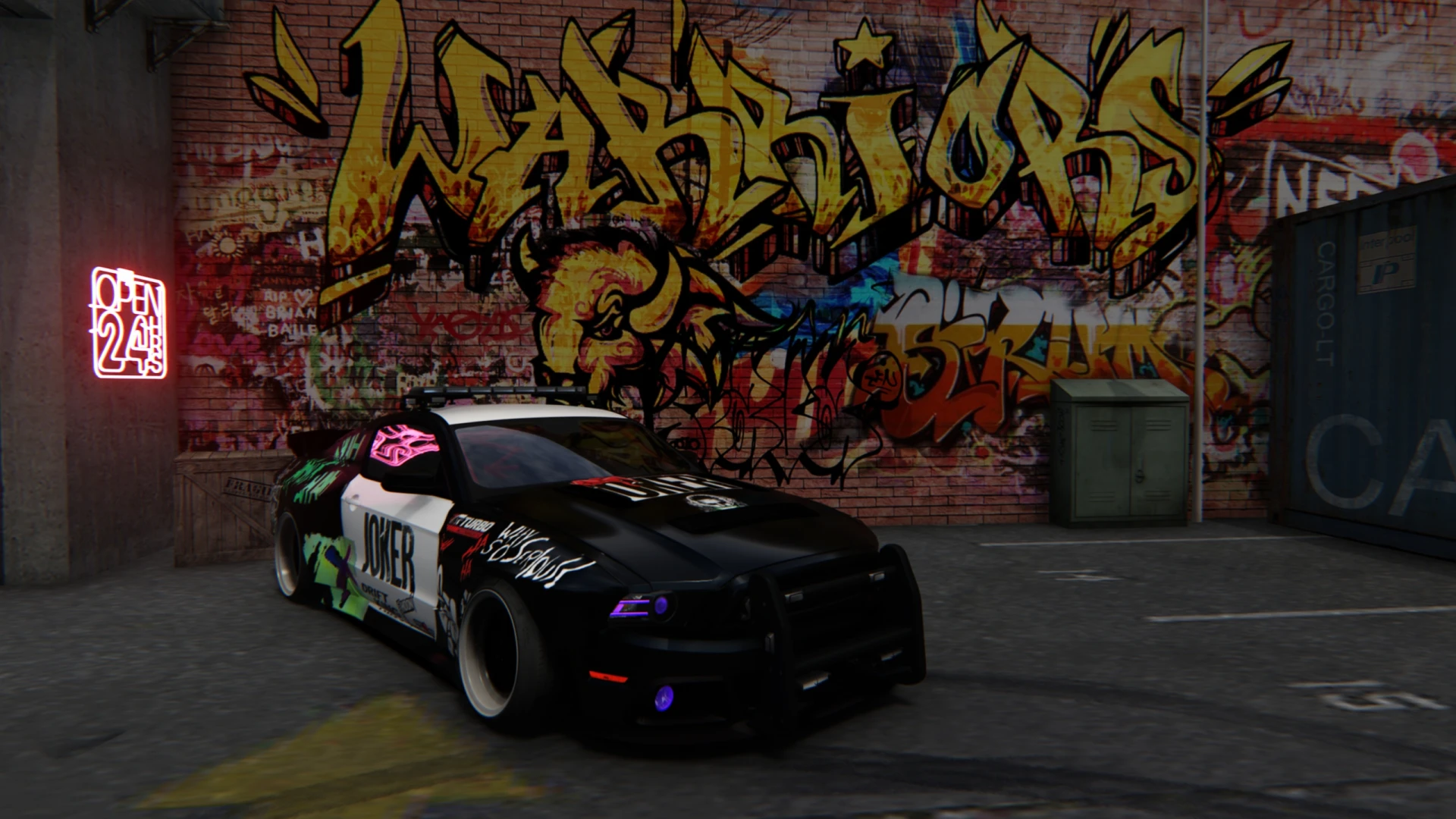 687 Bros Ford Mustang 302 Joker Police Car