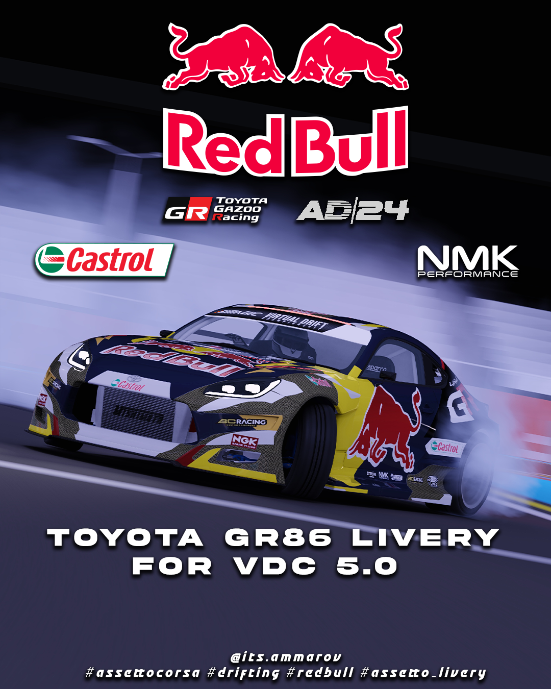 Ahmad Daham GR86 Livery For VDC GR86
