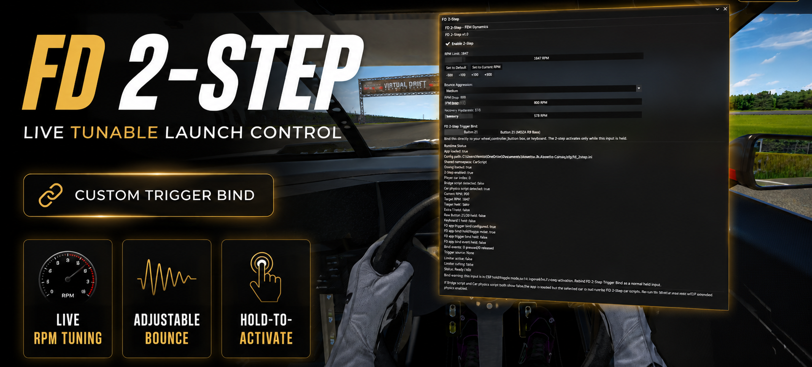 FD 2-Step v1.0 — Support FEM Dynamics