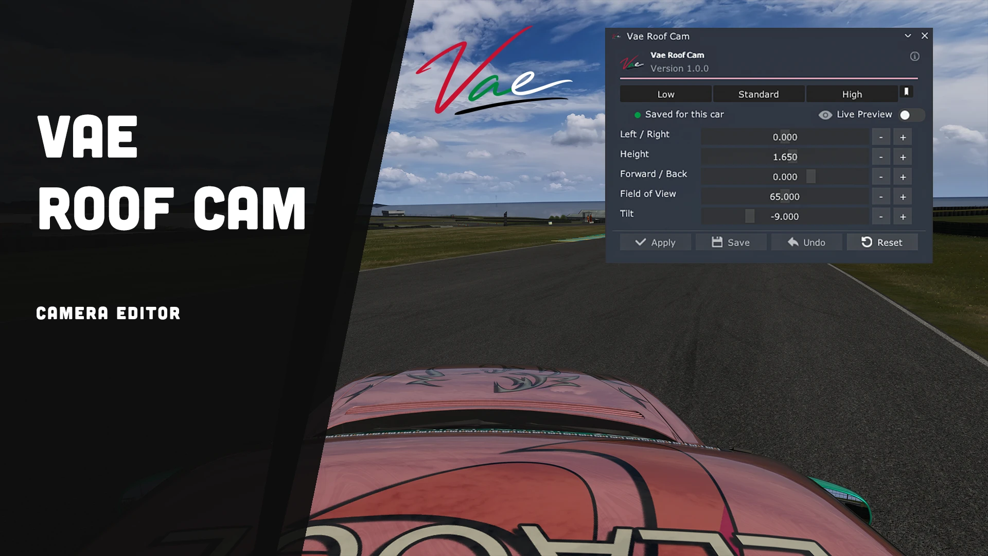 Vae Roof Cam