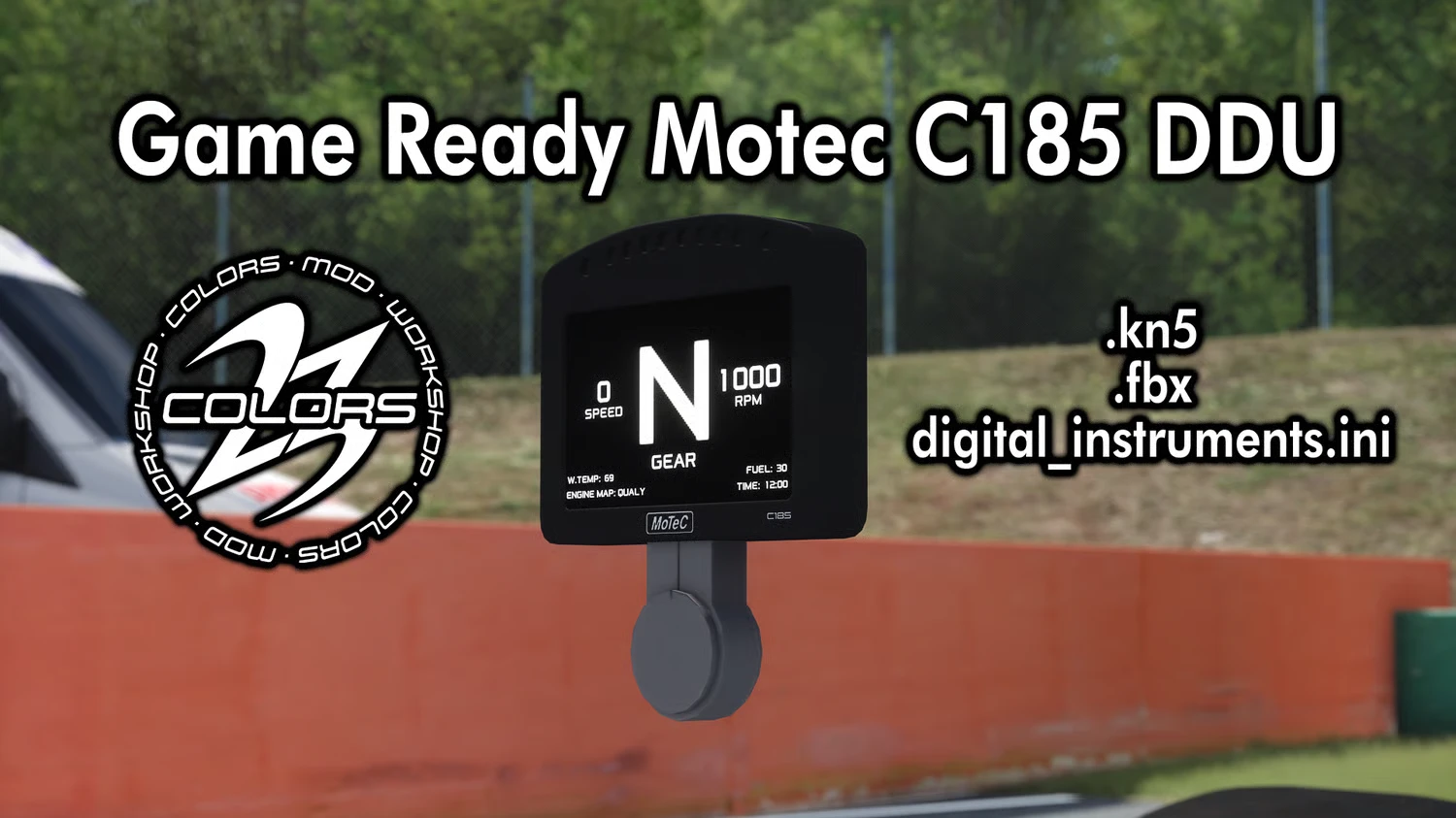 Motec C185 DDU Dash 3D Model - Game Ready