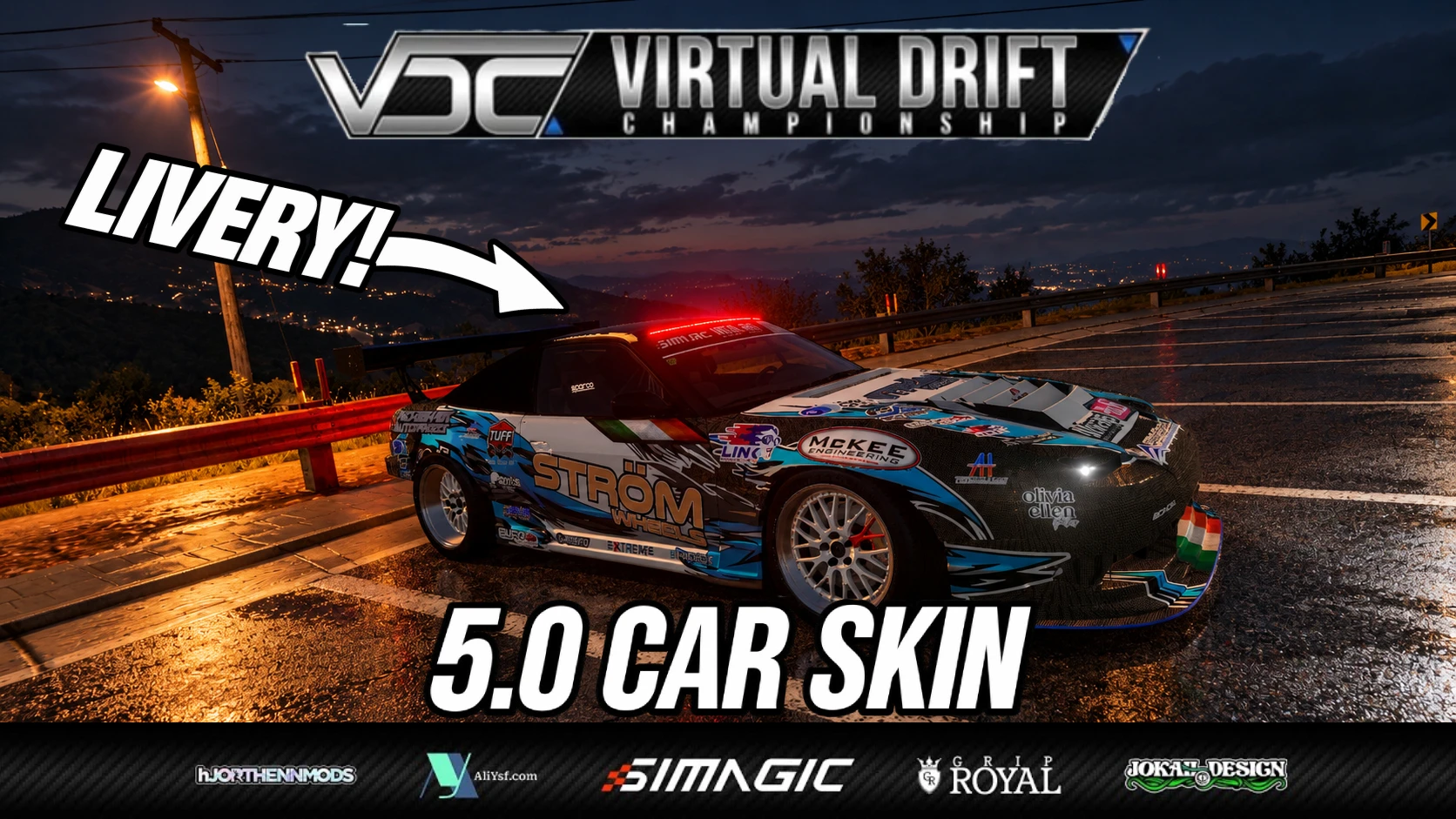 VDC  180sx drift masters livery